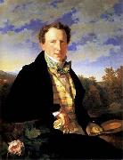 Ferdinand Georg Waldmuller Self-Portrait oil painting